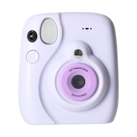 Aparat fotograficzny cyfrowy natychmiastowy 16x wkłady mazaki fioletowy