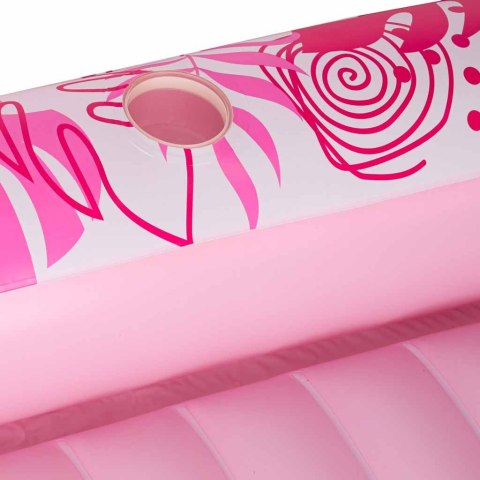 Materac dmuchany do pływania, leżak do opalania z poduszką 175cm różowy