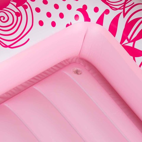 Materac dmuchany do pływania, leżak do opalania z poduszką 175cm różowy