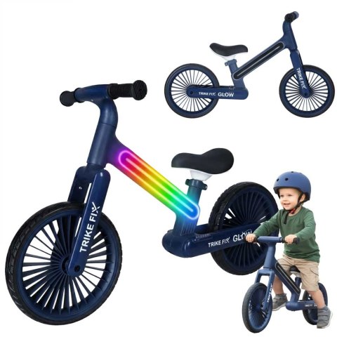 Rowerek biegowy Trike Fix Glow LED granatowy