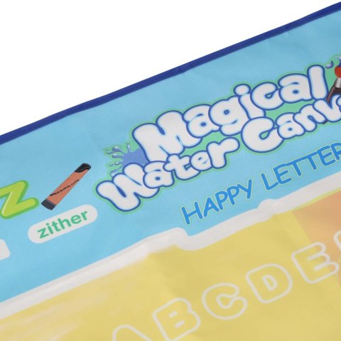 Mata wodna do malowania rysowania wodą mazaki pieczątki szablony wałek 100x80cm alfabet