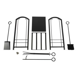 Stojak na drewno kominkowe regał metalowy akcesoria do kominka