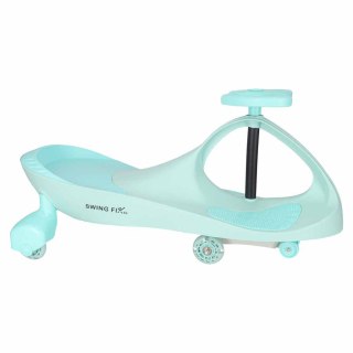 Jeździk grawitacyjny LED Swing Fix S3 świecące koła miętowy