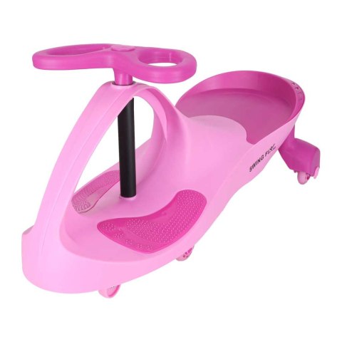 Jeździk grawitacyjny LED Swing Fix S3 świecące koła różowy