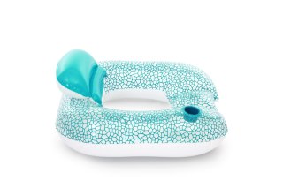 Materac dmuchany fotel do pływania leżak basenowy z poduszką oparciem + uchwyt BESTWAY 43097 102x94cm