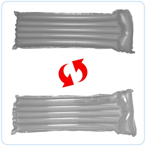 Materac dmuchany plażowy do pływania na basen wodę BESTWAY 44013 szary 90kg 183cm