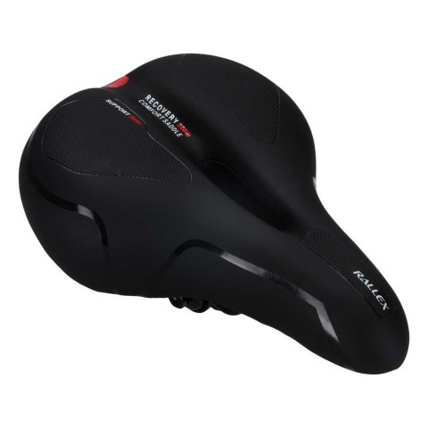 Siodełko rowerowe RALLEX sportowe wygodne pianka elastyczna lampka LED