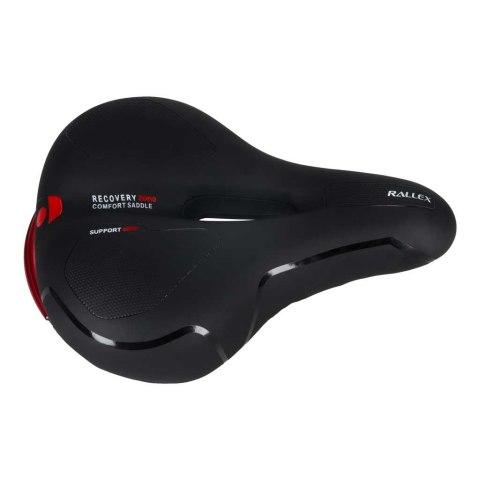 Siodełko rowerowe RALLEX sportowe wygodne pianka elastyczna lampka LED