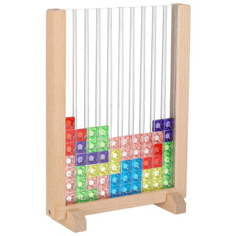 Gra logiczna układanka z klocków stojąca