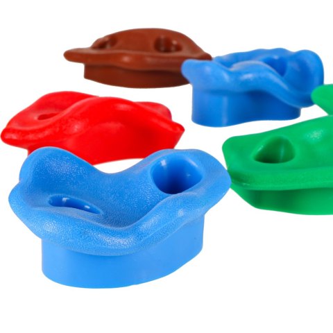 Kamienie wspinaczkowe uchwyty do wspinaczki dla dzieci kolorowe 10 szt + śruby