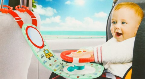 Kierownica dla dzieci do samochodu auta mata interaktywna dźwięki światła LED