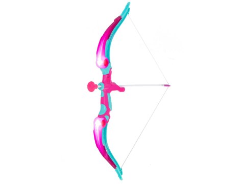 Łuk ze strzałami i tarczą zestaw łuczniczy strzelecki różowy