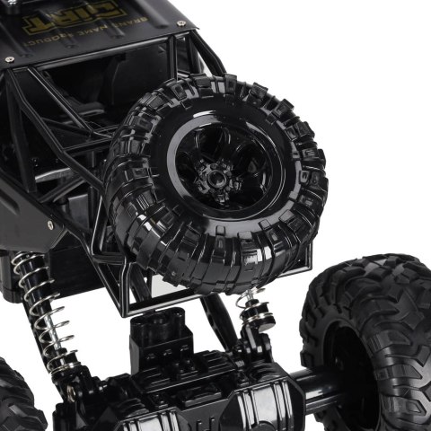Samochód zdalnie sterowany na pilota RC Rock Crawler 1:12 4WD METAL czarny