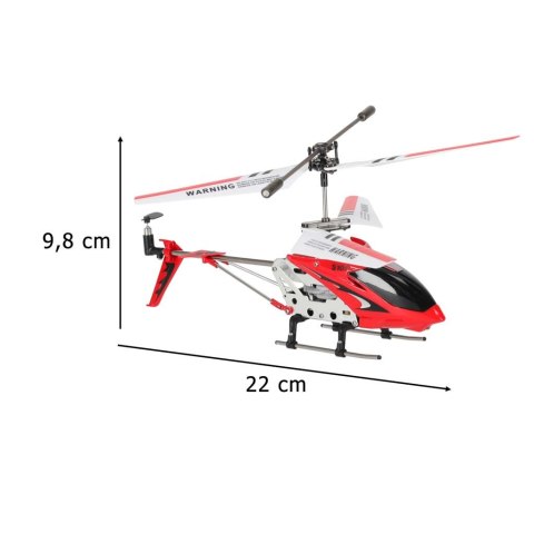 Helikopter zdalnie sterowany na pilota RC SYMA S107G czerwony