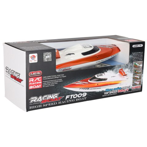 Łódź zdalnie sterowana na pilota RC FT009 pomarańczowa