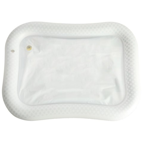 Mata wodna sensoryczna dmuchana dla niemowląt kontrastowa czarno-biała szachownica XXL 65x50 cm