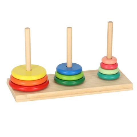 Piramida drewniana z podstawą wieża sorter