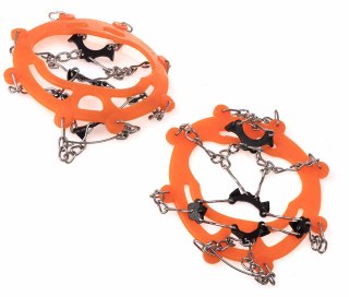 Raczki na buty antypoślizgowe turystyczne z kolcami łańcuchy pokrowiec roz. 38-45