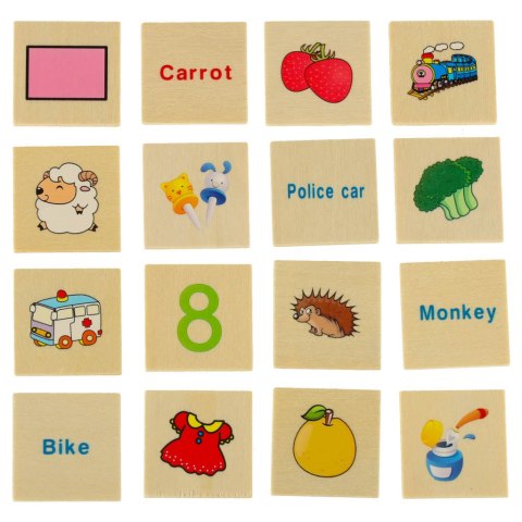 Sorter drewniany układanka logiczna dopasuj obrazki