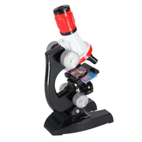 Mikroskop szkolny edukacyjny naukowy 1200x akcesoria