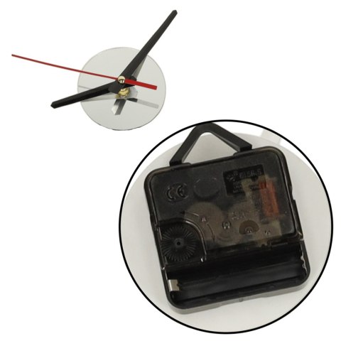 Zegar ścienny naklejany DIY regulowany nowoczesny srebrny 12 godzin