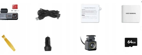 BOTSLAB Dash Cam G980H – Wideorejestrator Samochodowy 4K UHD GPS WiFi