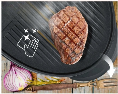 Elektryczny Grill KE-2w1 Wygodne Grillowanie Bez Dymu Grll KESSER