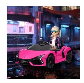 Elektryczny samochodzik dla dzieci Lamborghini Revuelto, 12V | Kolor: Różowy | Wymiary: 60x105x40 cm