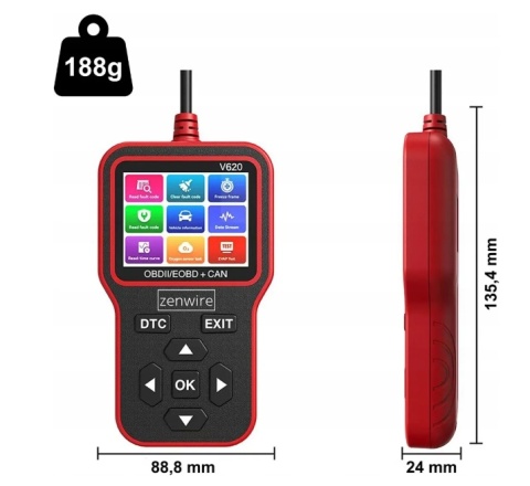 Interfejs diagnostyczny ZENWIRE V620