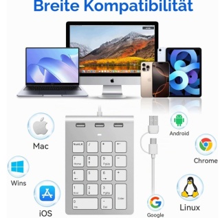 Klawiatura numeryczna z hub usb