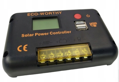 Regulator Sterownik energii słonecznej ECO-WORTHY EW1907 - 30A 12V/24V
