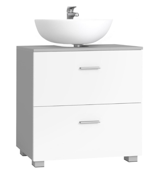 Szafka pod zlew VASAGLE, 2 szuflady z przegródkami, 60 x 30 x 63,8 cm