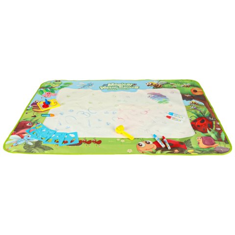 Mata wodna do malowania rysowania wodą mazaki pieczątki szablony wałek 120x90cm łąka