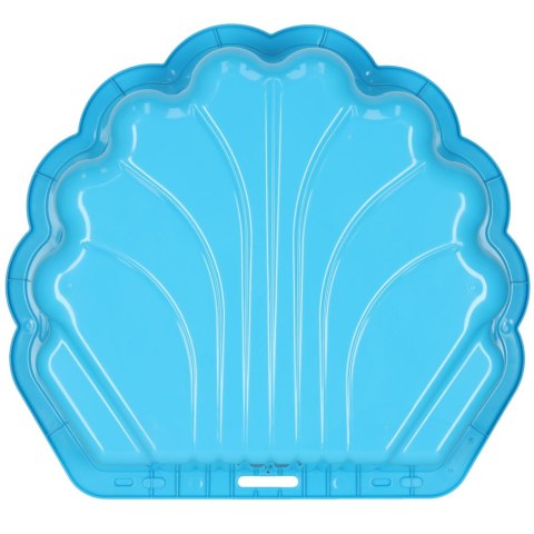 Piaskownica zamykana basen Muszelka Twins podwójna 2w1 160x87,5x19,5cm niebieska