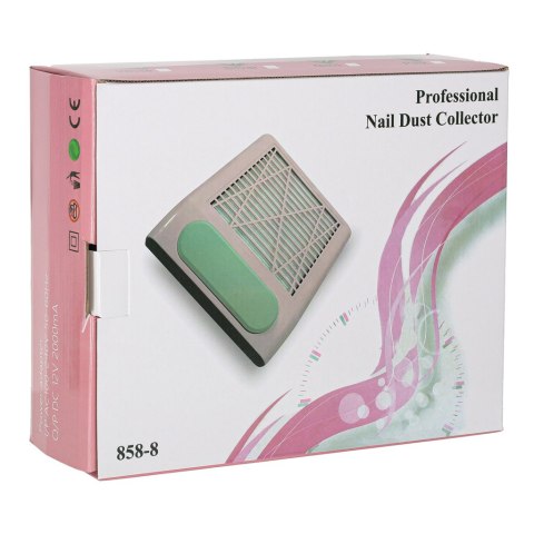 Pochłaniacz pyłu do paznokci manicure 80W filtr kasetowy bezworkowy