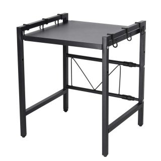 Półka kuchenna nad mikrofalówkę organizer regulowany metalowy 6 wieszaków