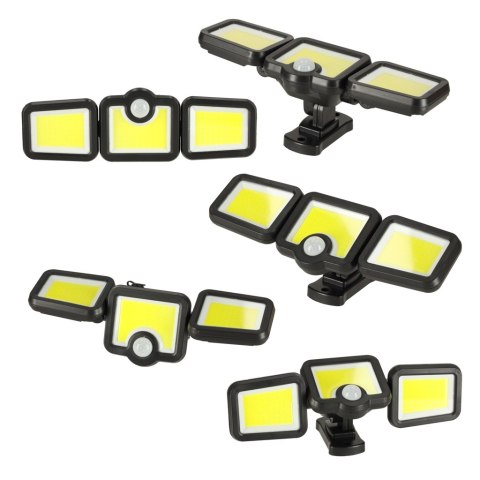 Lampa solarna LED 3w1 z czujnikiem ruchu zmierzchu