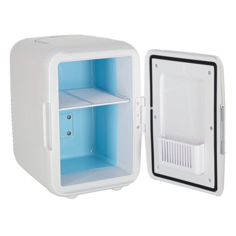 Lodówka turystyczna elektryczna samochodowa mini na jedzenie kosmetyki grzanie chłodzenie 2w1 3,4L biała