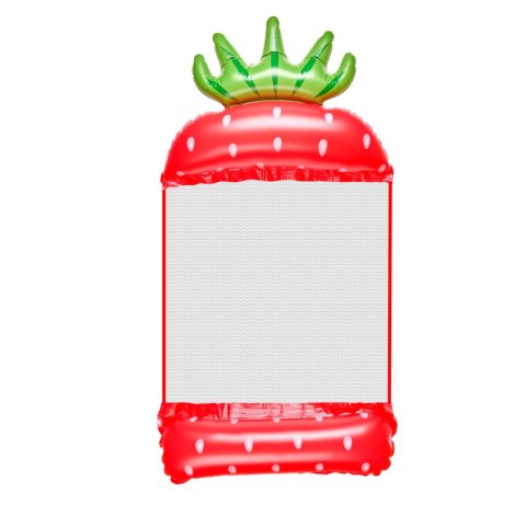 Materac dmuchany plażowy hamak wodny leżak fotel krzesło do pływania basenu truskawka