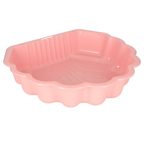 Piaskownica zamykana basen Muszelka Twins podwójna 2w1 160x87,5x19,5cm różowa