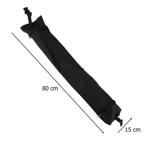 Poduszka turystyczna podróżna rogal zagłówek na szyję schowek do wypełnienia czarna
