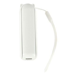 Wiatrak biurkowy wentylator mini ręczny składany wiatraczek przenośny USB biały