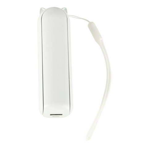 Wiatrak biurkowy wentylator mini ręczny składany wiatraczek przenośny USB biały