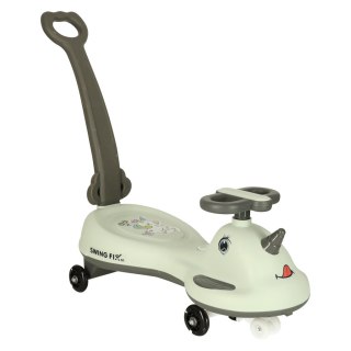 Jeździk grawitacyjny LED Swing FIX S1 skuter z rączką szary max 65kg