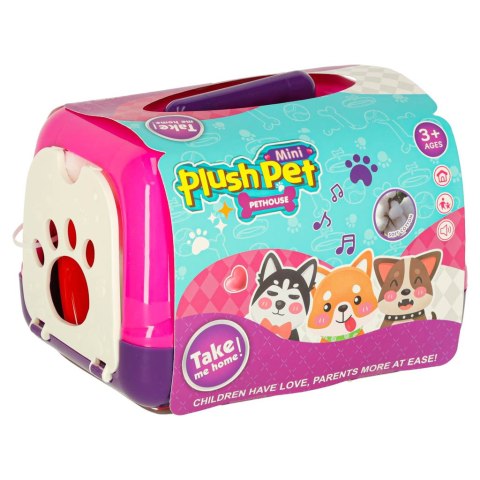 Królik króliczek z marchewką pluszowy chodzi rusza uszami