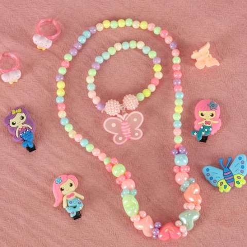 Kuferek zestaw kosmetyków do makijażu i paznokci makeup kosmetyki cienie lakiery szuflady syrenka