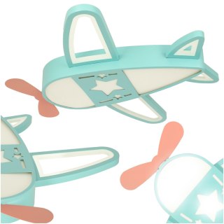 Lampa LED sufitowa plafon do pokoju dziecięcego ściemniana + pilot samolot