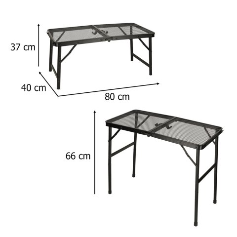 Stół stolik turystyczny LUARO kempingowy cateringowy składany 80 x 66 x 40 cm