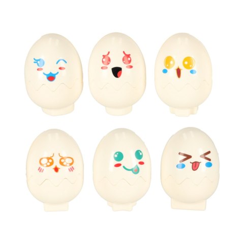 Układanka edukacyjna sorter dopasuj kształty jajka montessori zwierzątka 6 szt