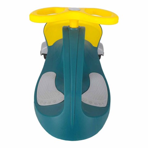 Jeździk grawitacyjny LED Swing Fix S3 świecące koła butelkowy żółty